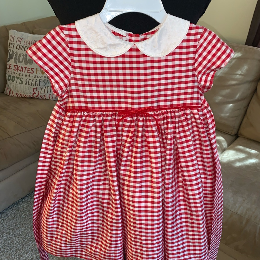Red Gingham Kids Dress